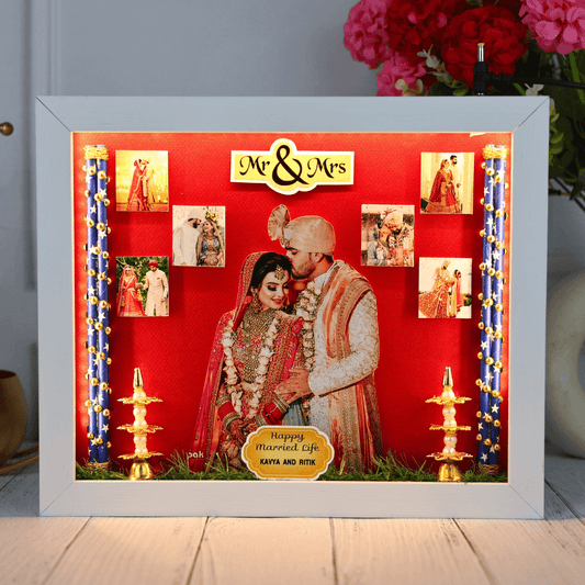 Beautiful Wedding 3D Miniature Frame