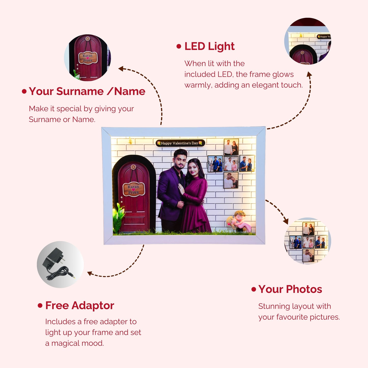 Beautiful Valentine Miniature Frame