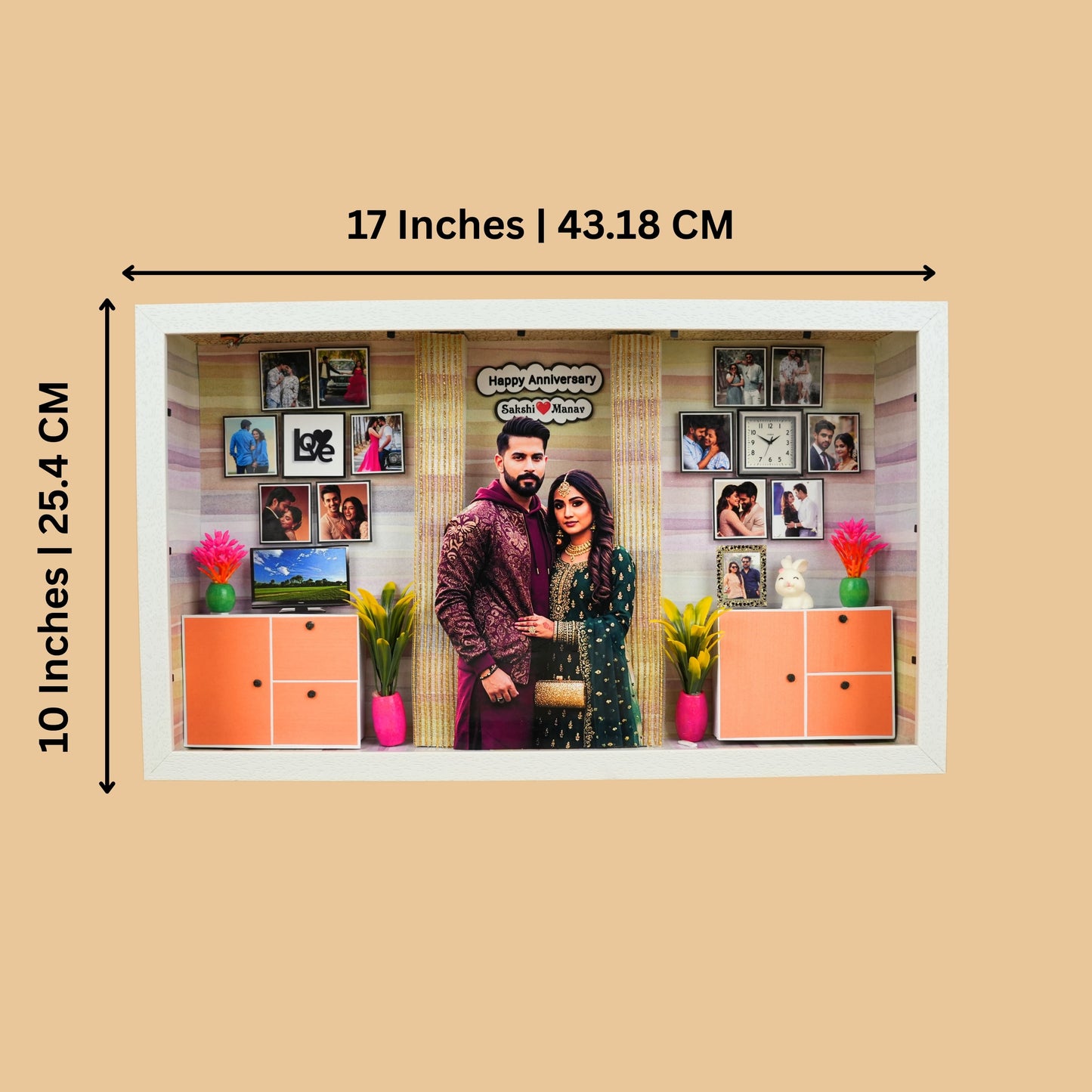 Stunning Anniversary LED Miniature Frame