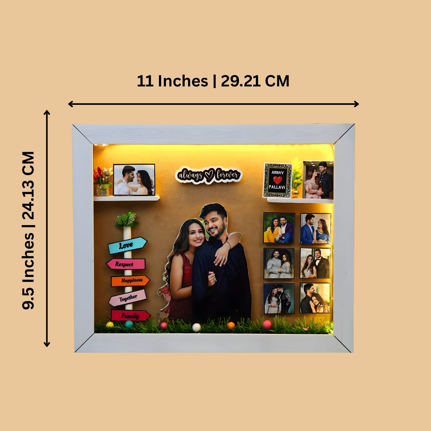 Personalised Miniature LED Photo Frame