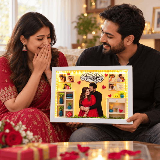 Personalised LED Miniature Frame For Anniversary