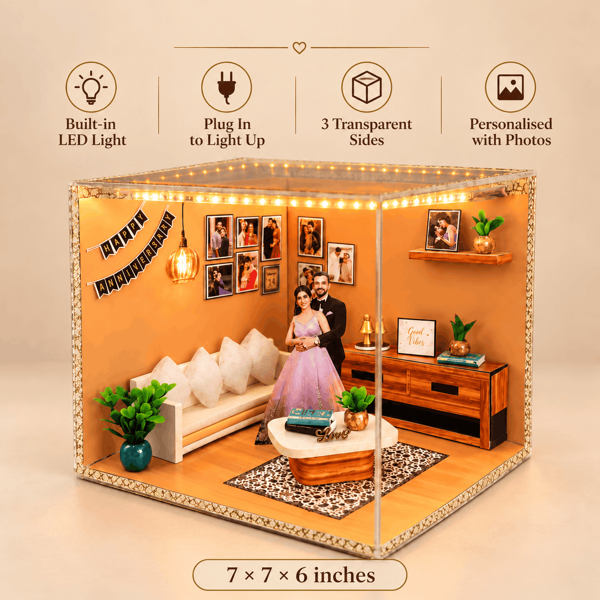 Beautiful Anniversary Special Room Miniature