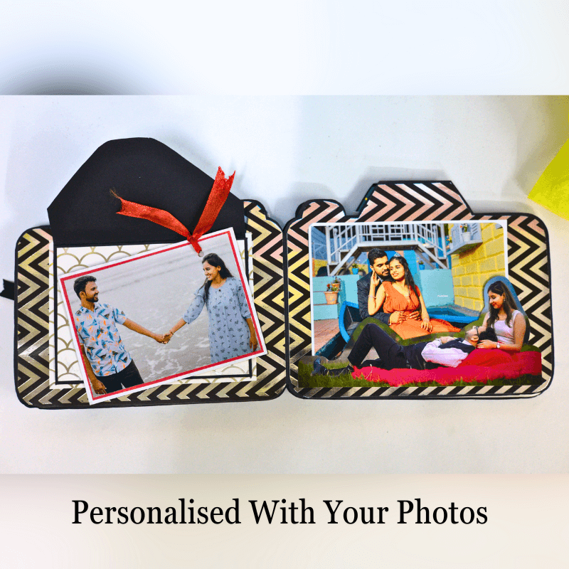 Personalized Camera-Shaped Photo Album