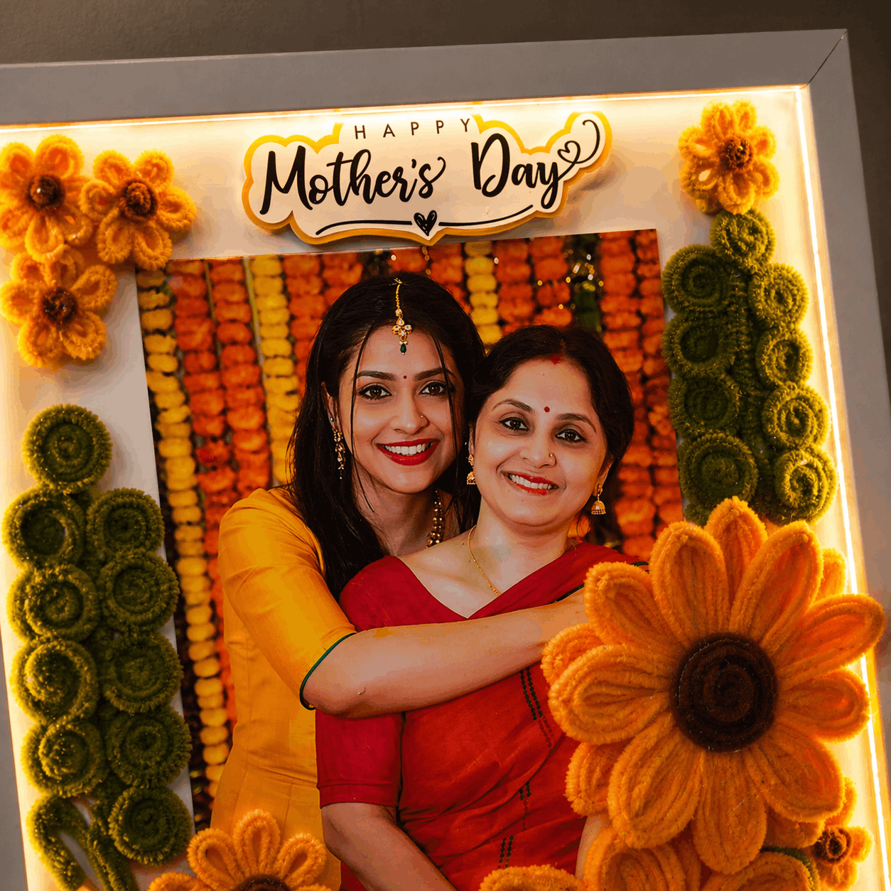 Mother’s Day LED Floral Photo Frame