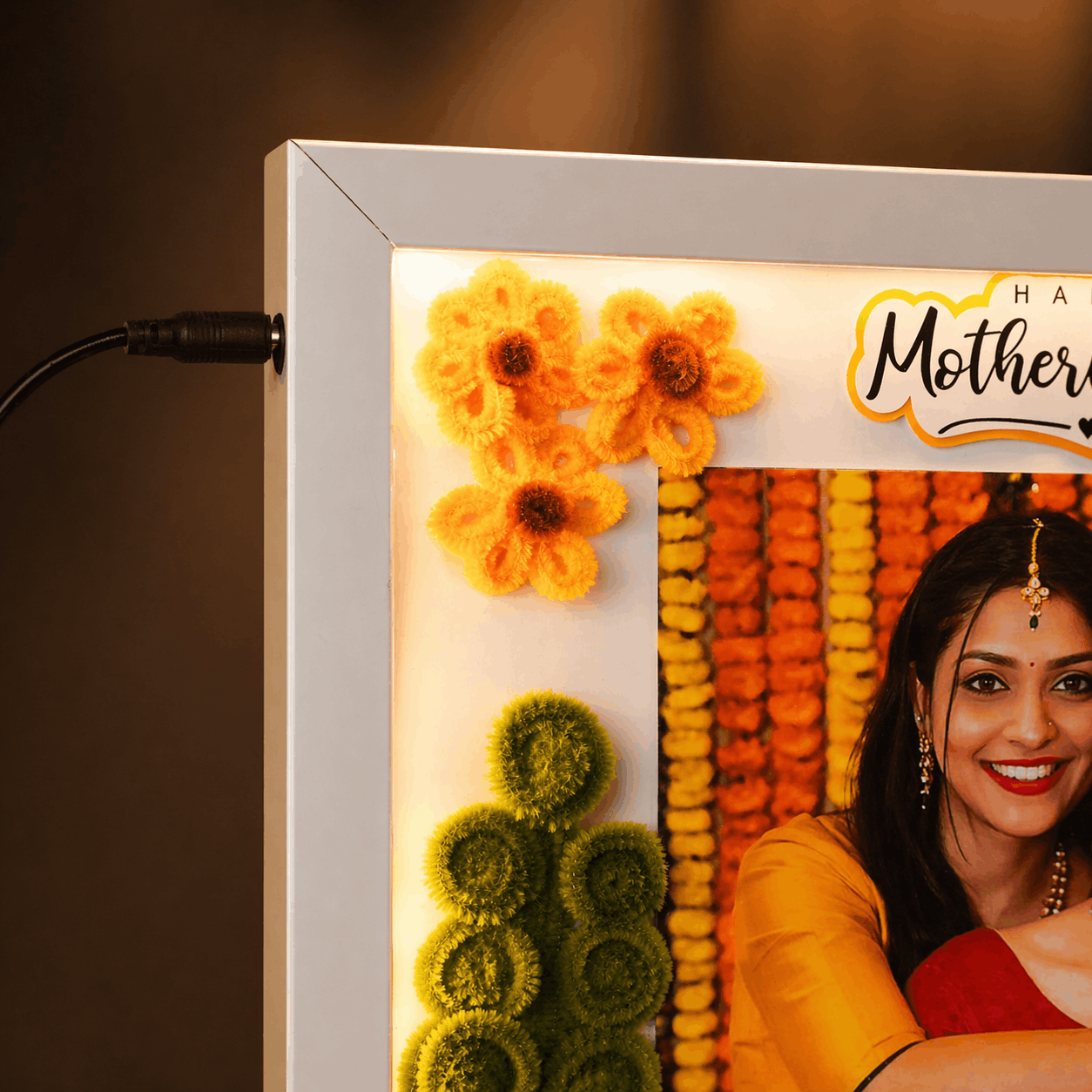 Mother’s Day LED Floral Photo Frame