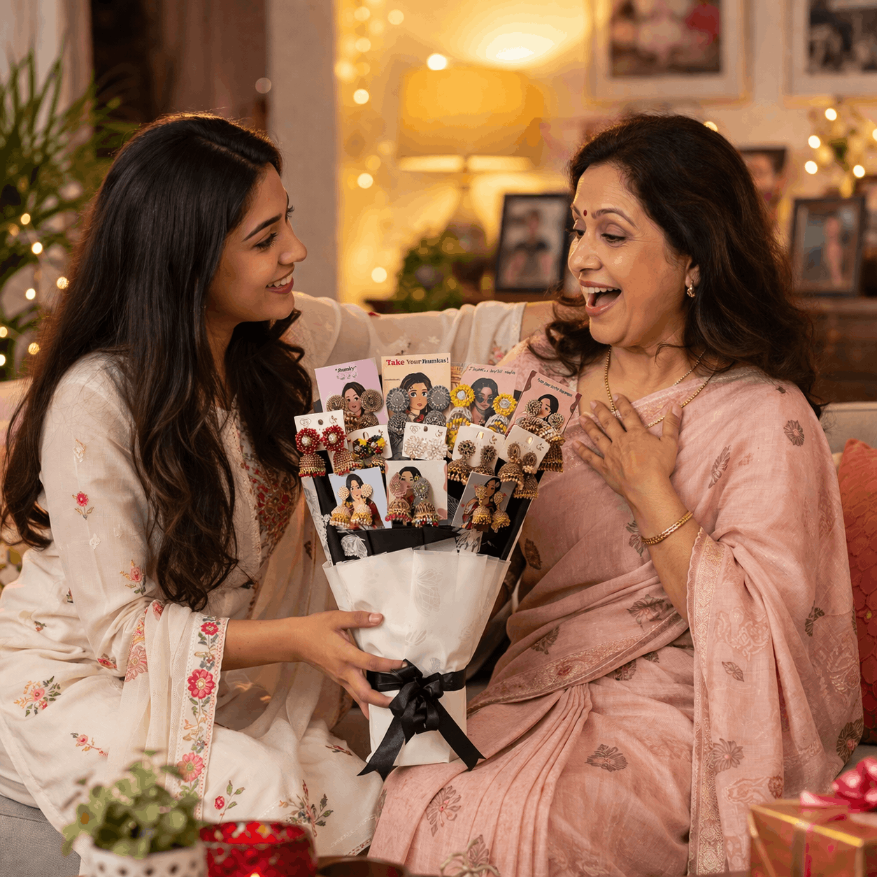 Mom’s Favourite Jhumka Bouquet – 12 Stunning Pairs