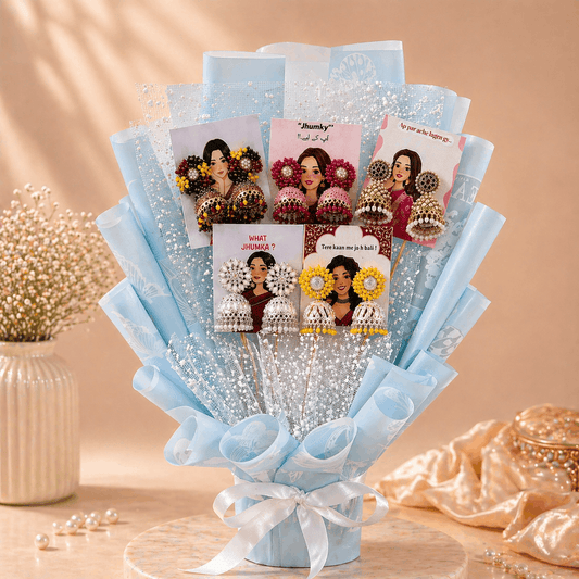 Royal Jhumka Bouquet Gift Set
