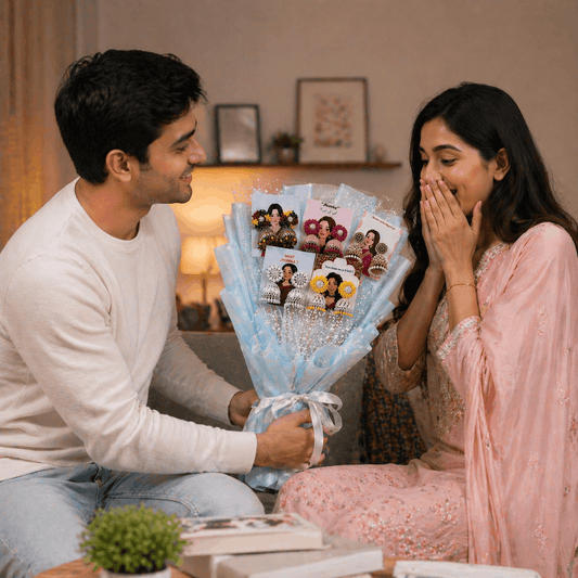 Royal Jhumka Bouquet Gift Set