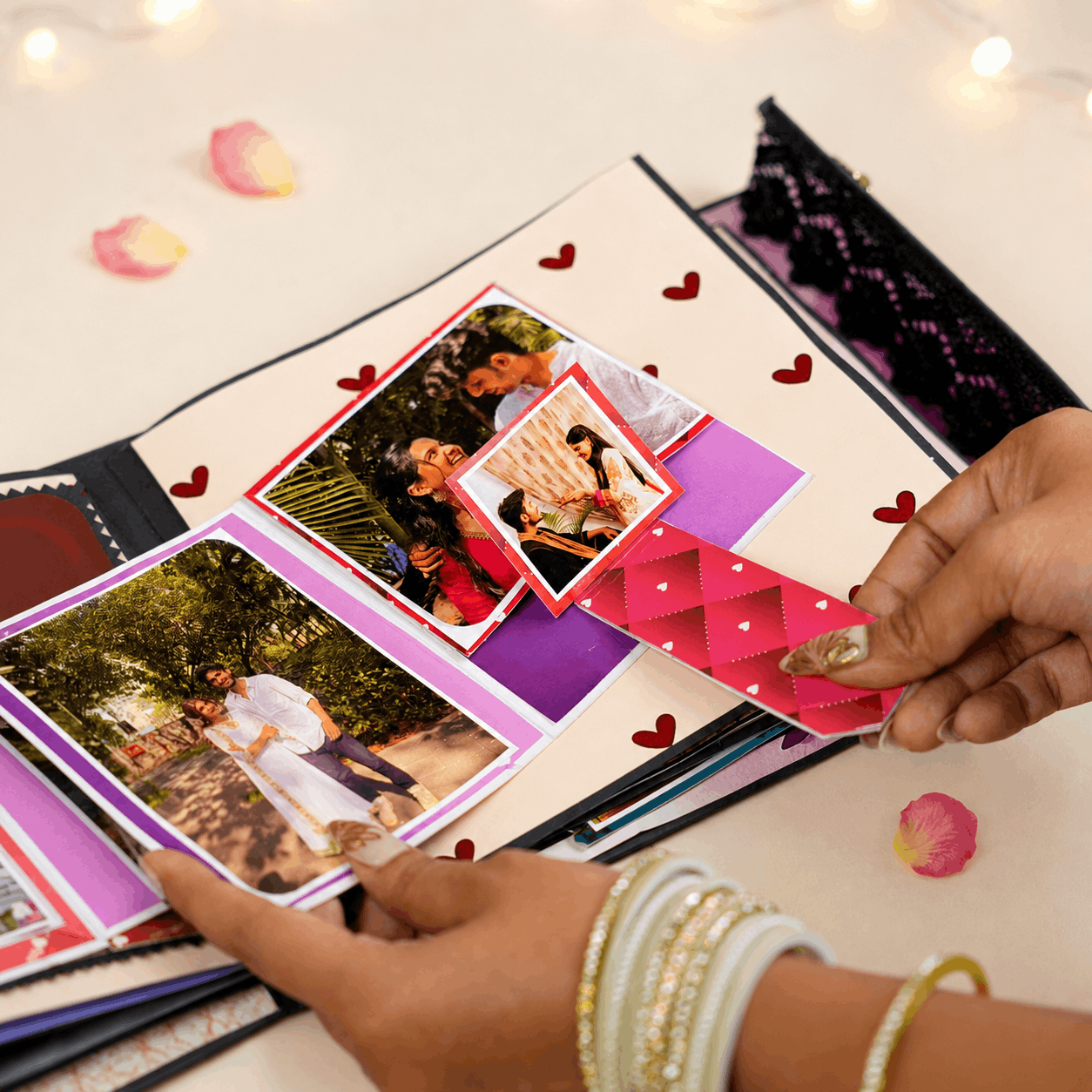 "Burn & Reveal Rakhi" Personalized Photo Album