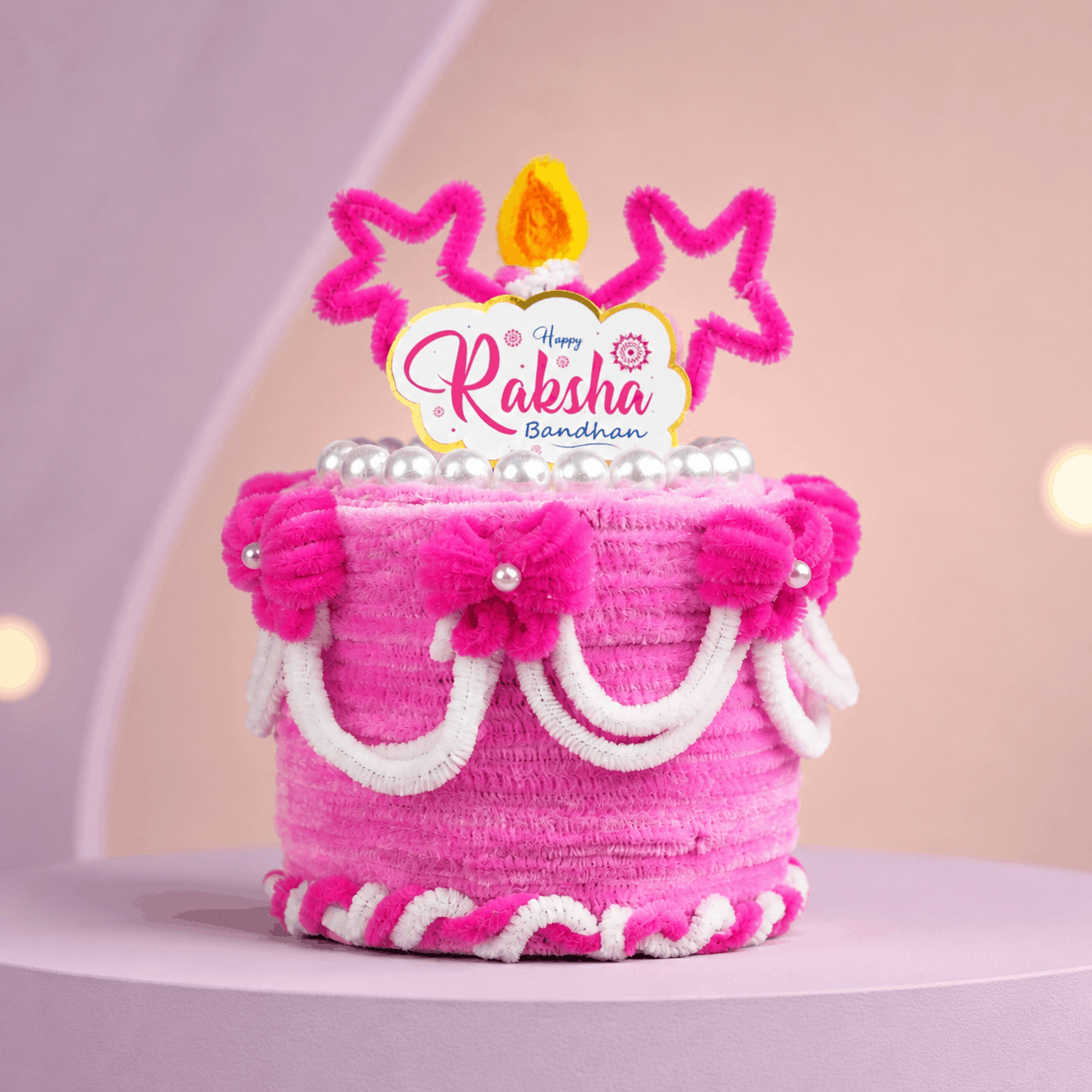 Beautiful Photo Cake Box Rakhi Hamper