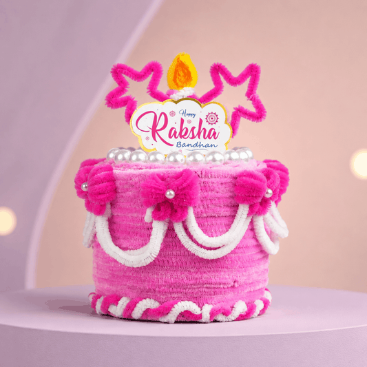 Beautiful Photo Cake Box Rakhi Hamper