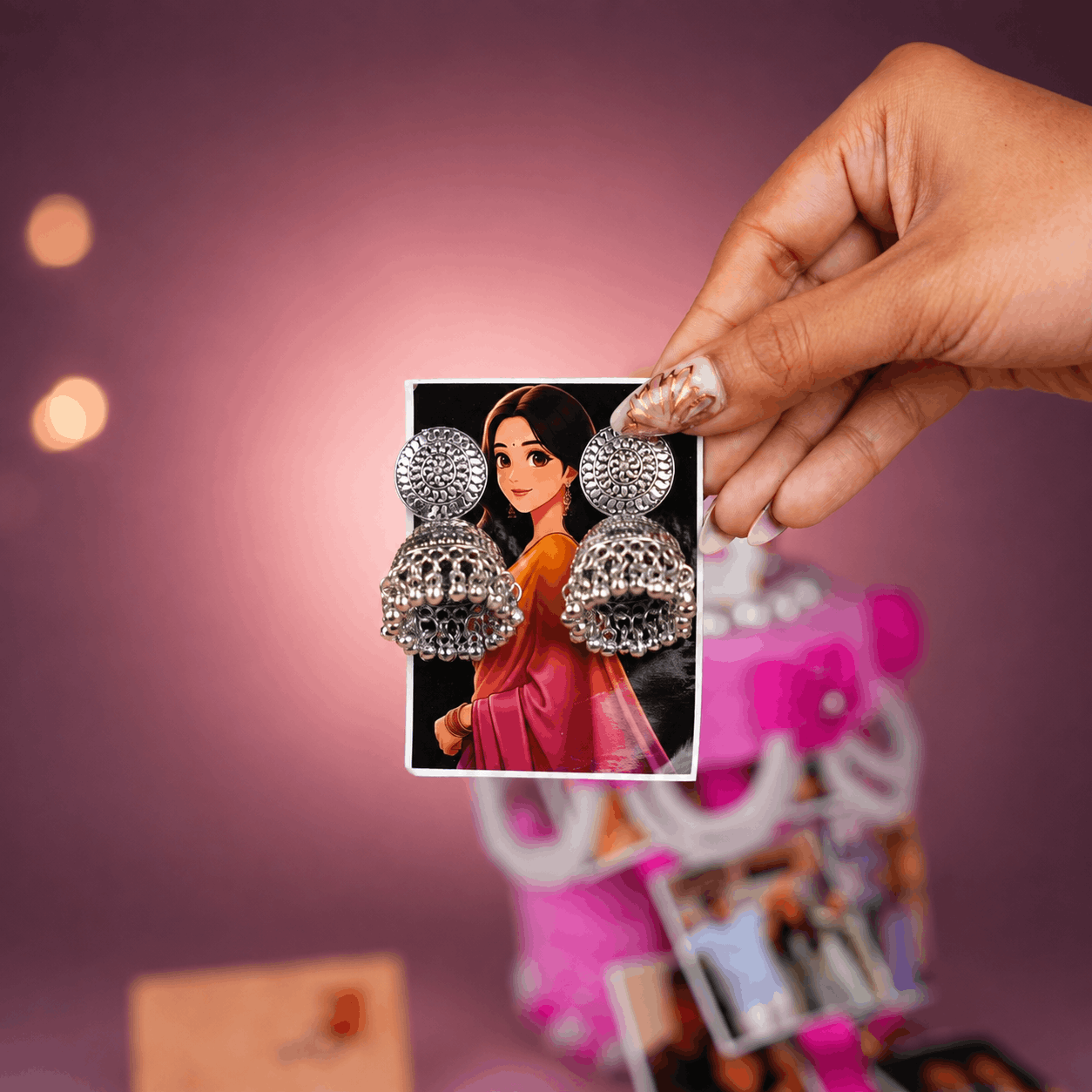 Beautiful Photo Cake Box Rakhi Hamper