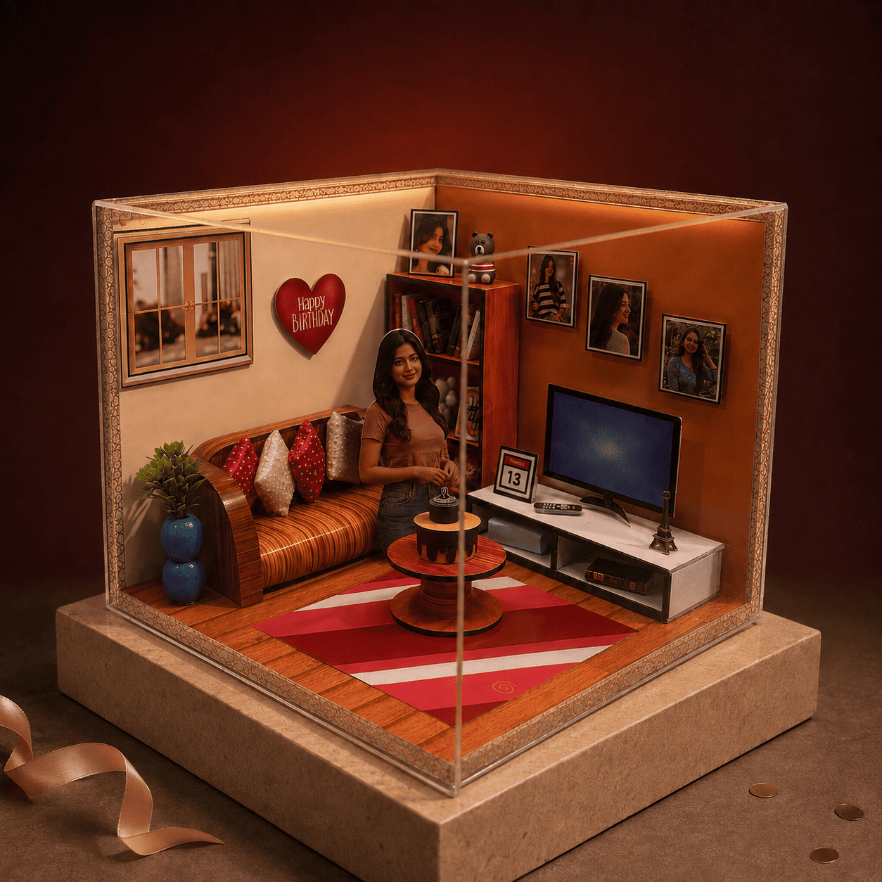 3D Room Miniature For Birthday | Anniversay
