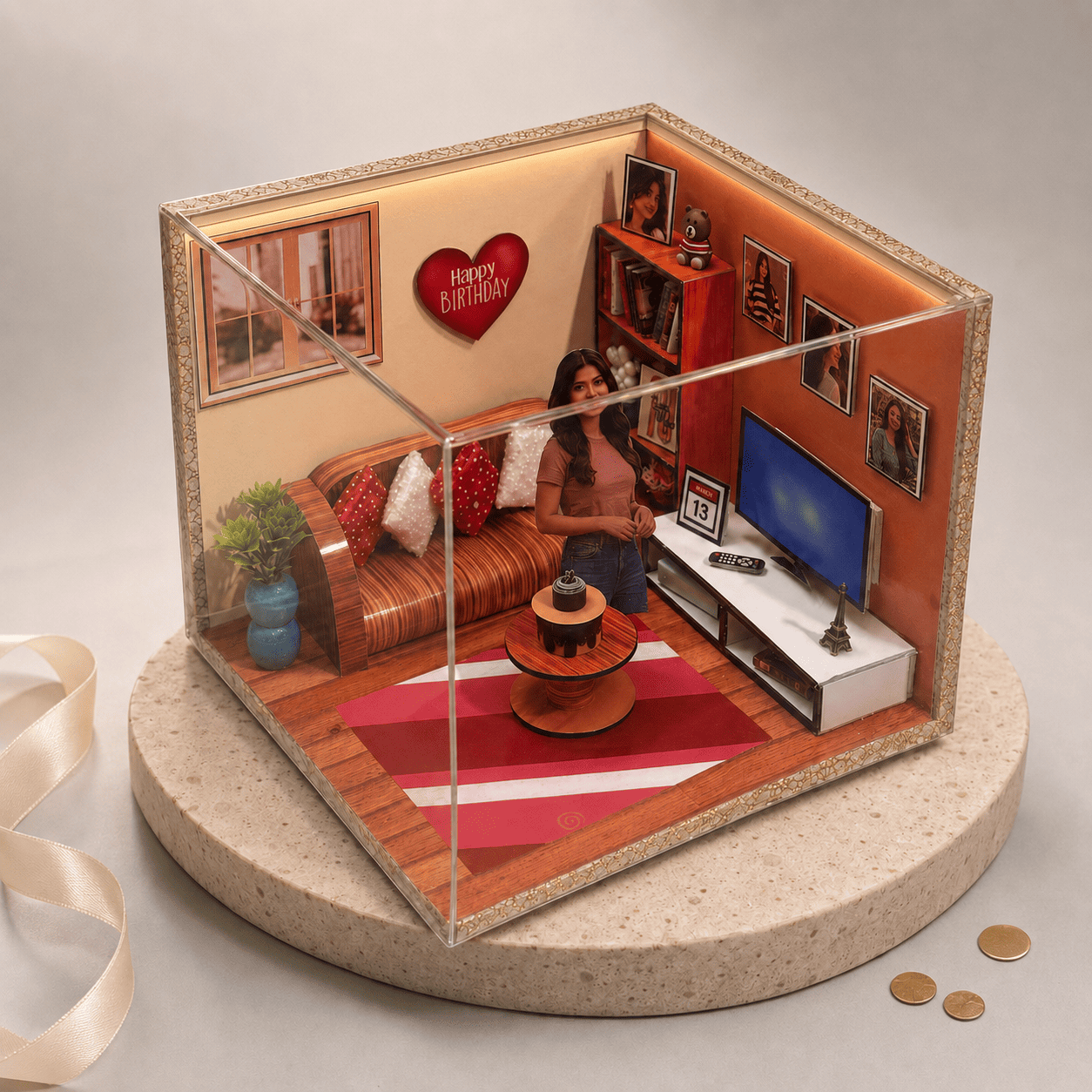 3D Room Miniature For Birthday | Anniversay