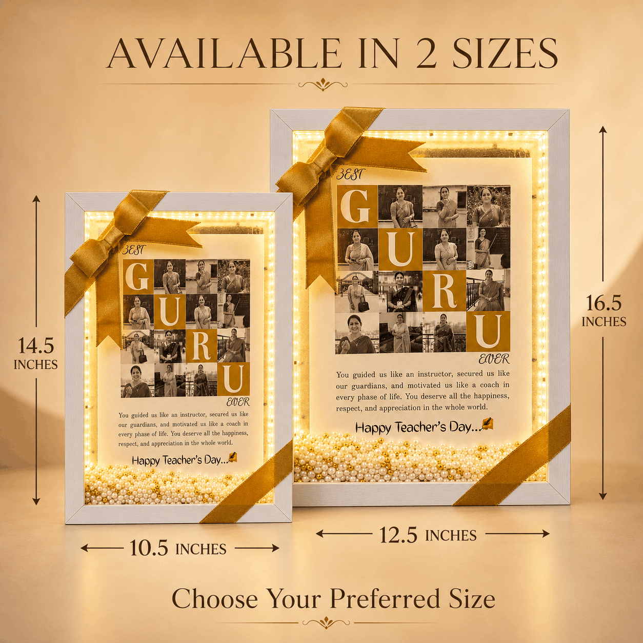 Teacher's Day LED Floating Pearl Frame