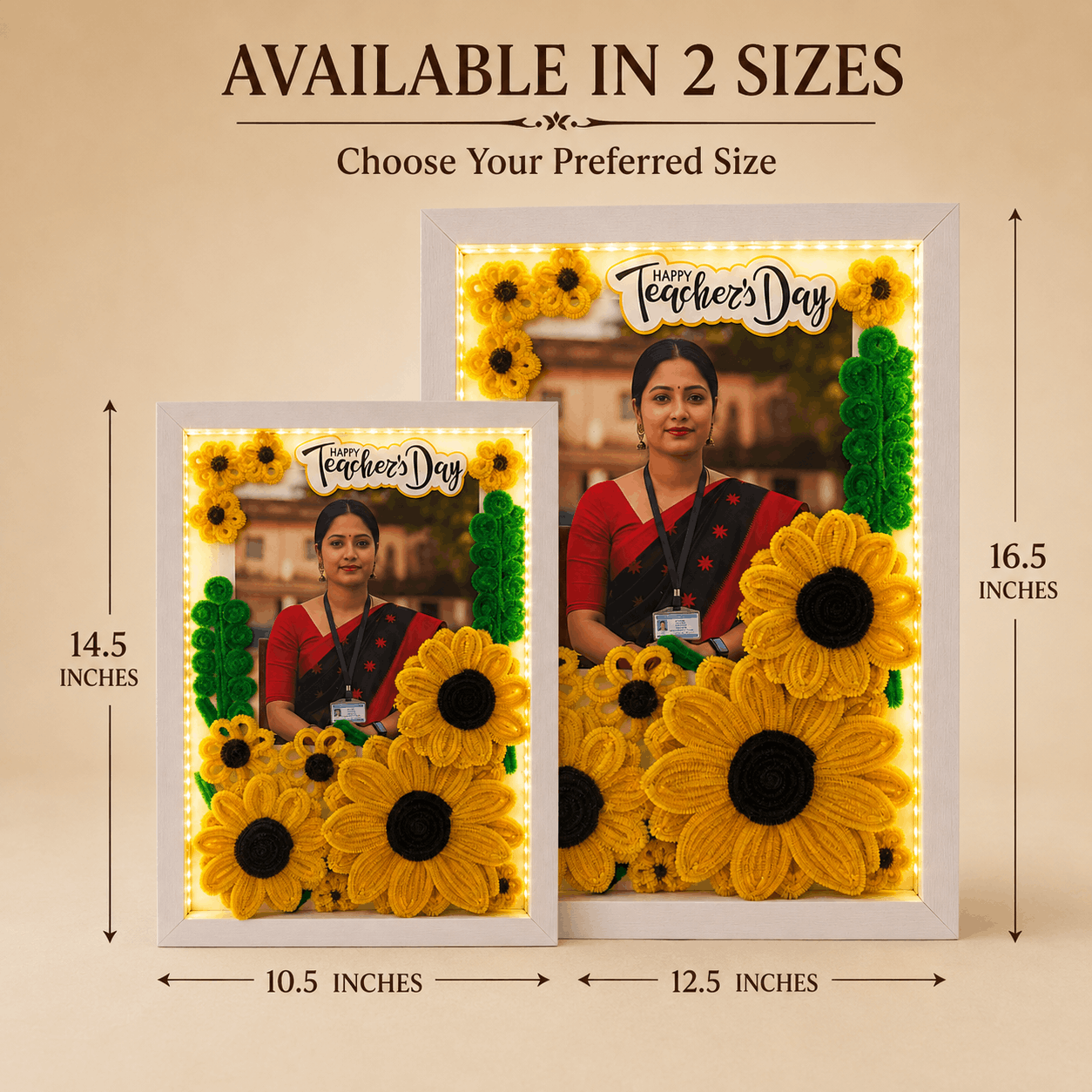 Beautiful Floral Frame For Teacher's Day