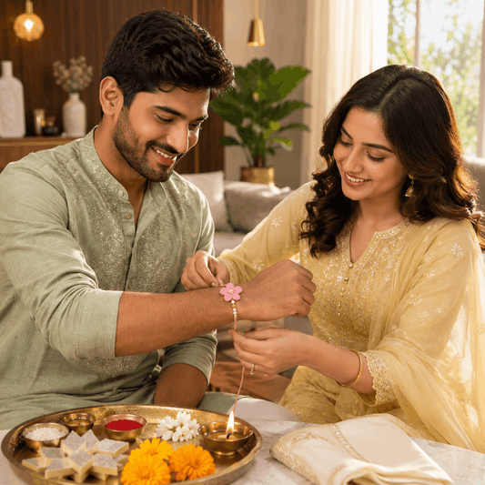 Premium Handmade Floral Rakhi For Brother