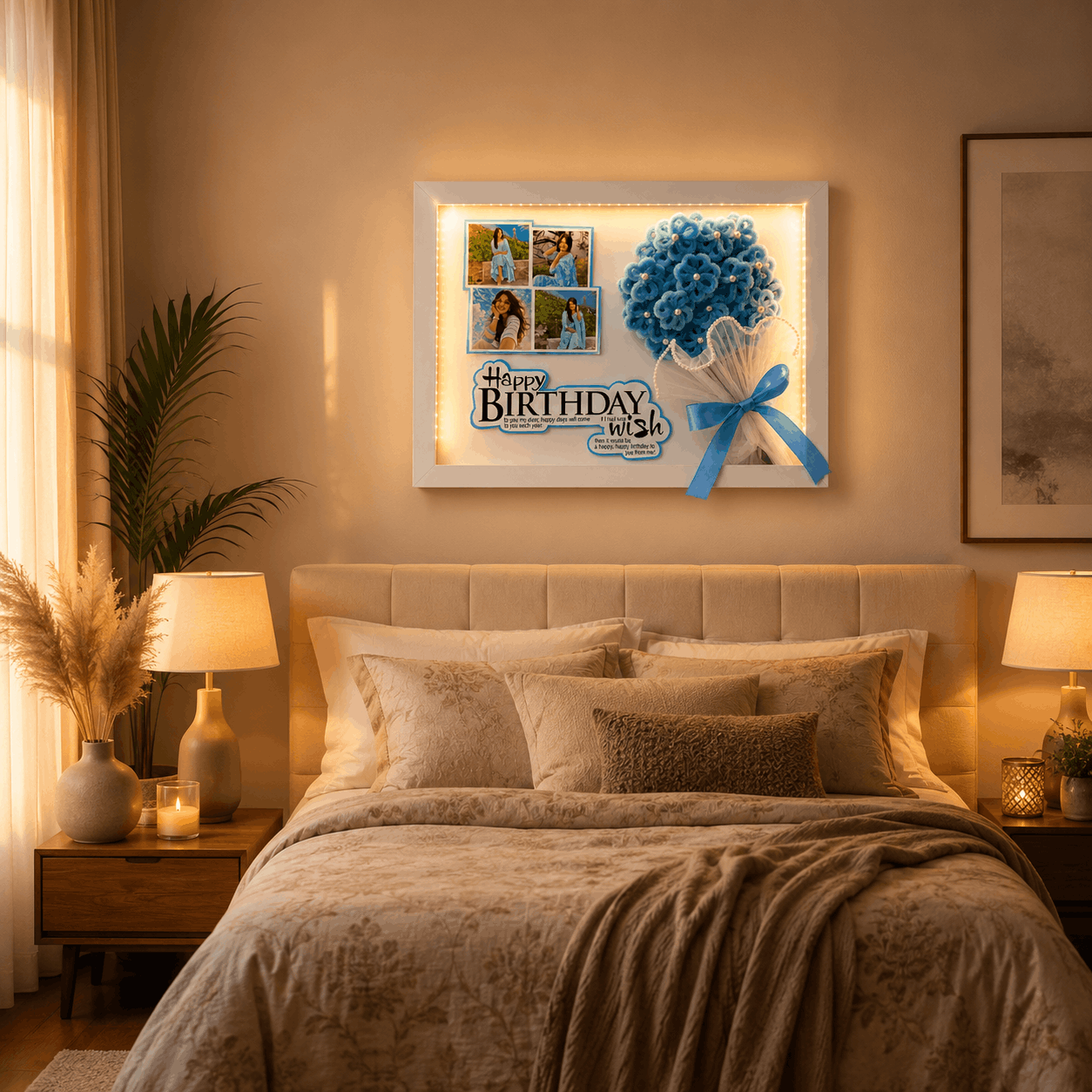 Happy Birthday LED Photo Frame