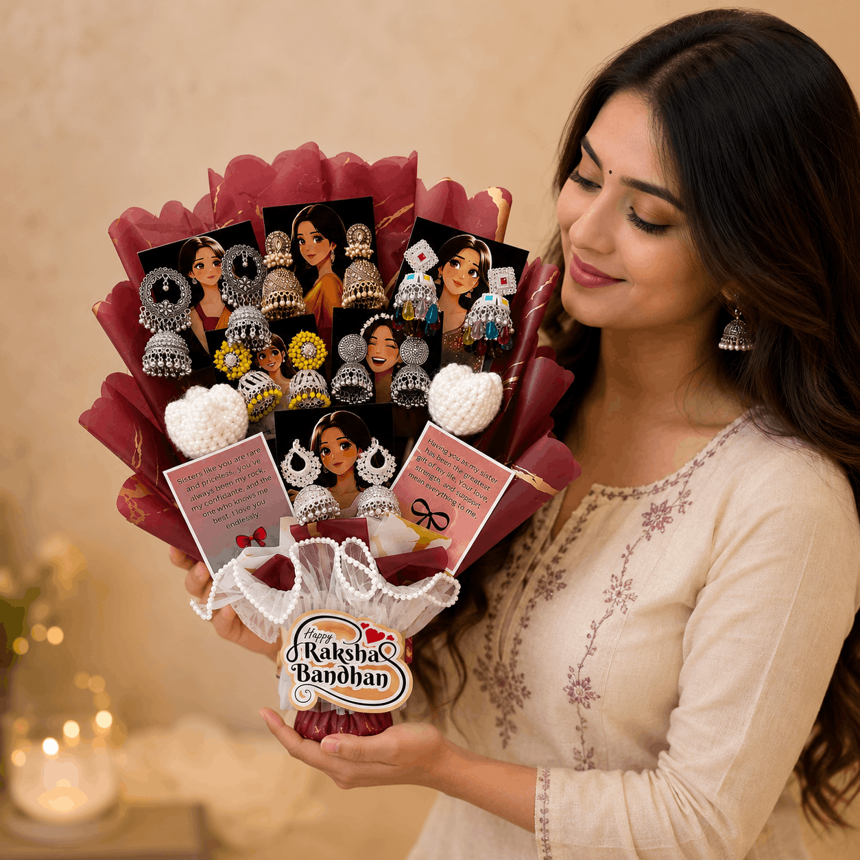 The Viral Jhumka Bouquet for Raksha Bandhan