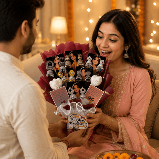 The Viral Jhumka Bouquet for Raksha Bandhan