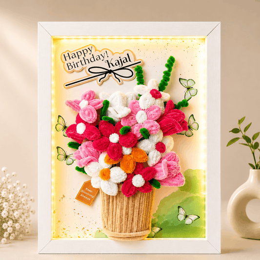 Handmade Light-Up Floral Frame