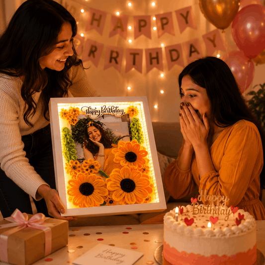 Beautiful Floral Frame For Birthday