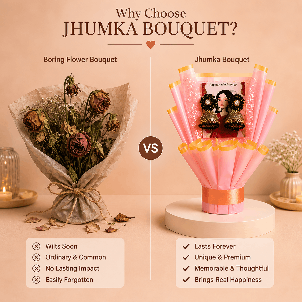 The Perfect Jhumka Bouquet