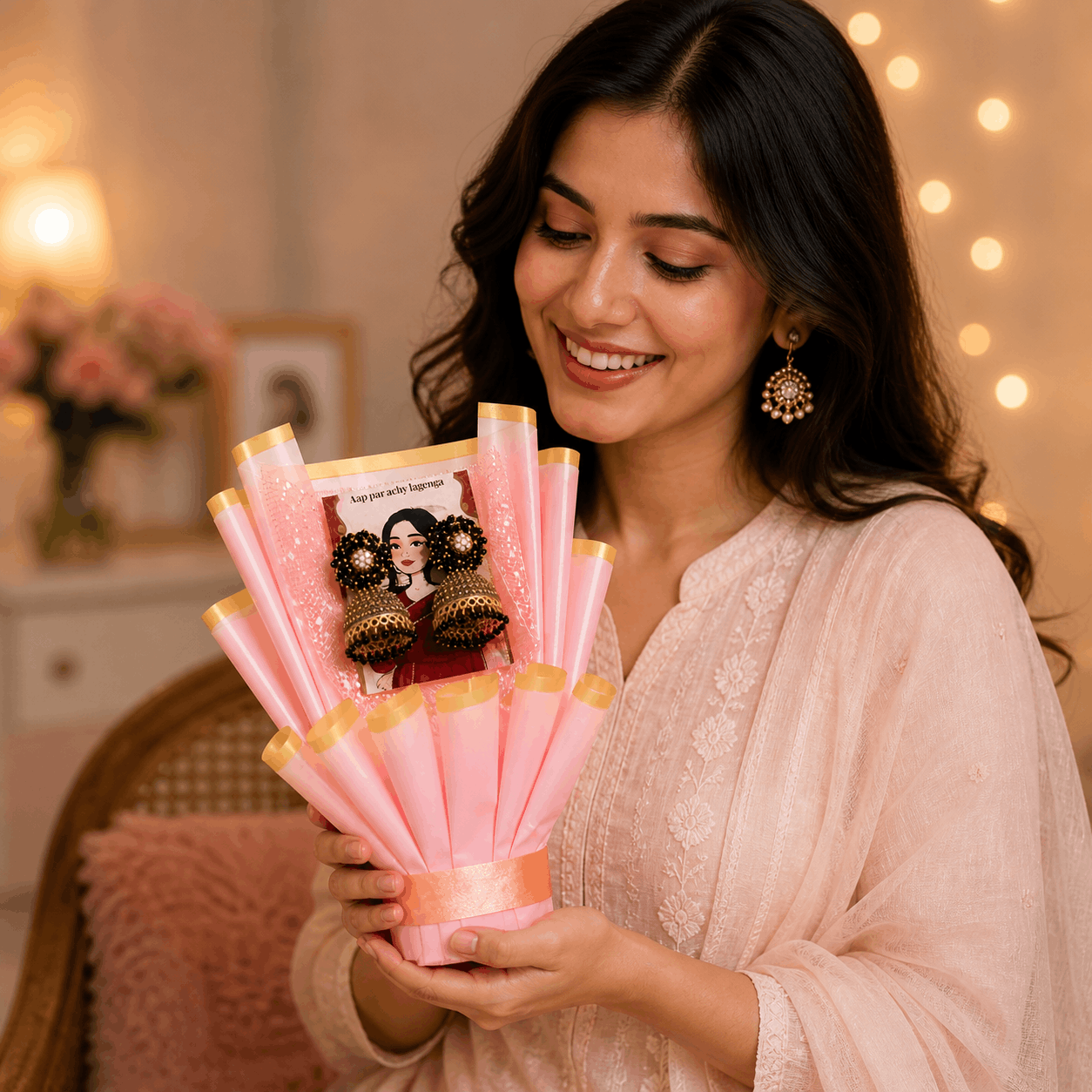 The Perfect Jhumka Bouquet