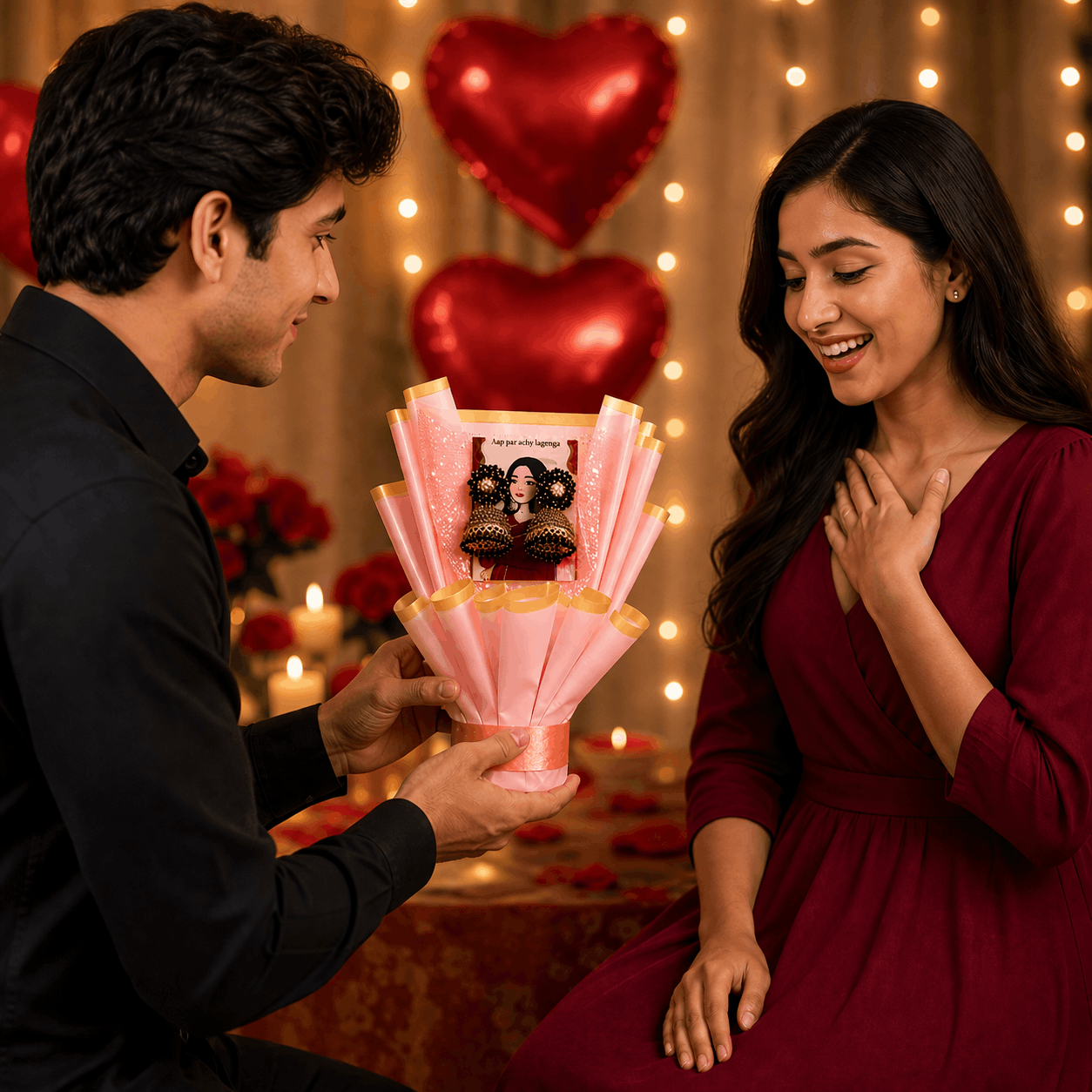 The Perfect Jhumka Bouquet