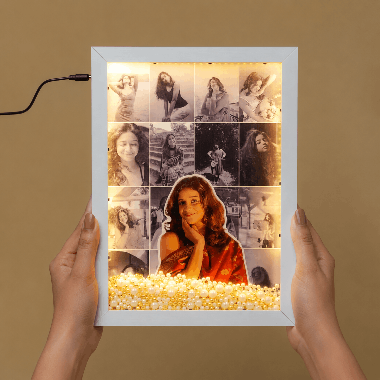 Beautiful LED Floating Pearl Frame