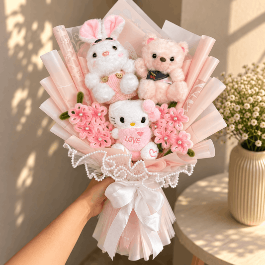Handcrafted Cute Plushie Bouquet