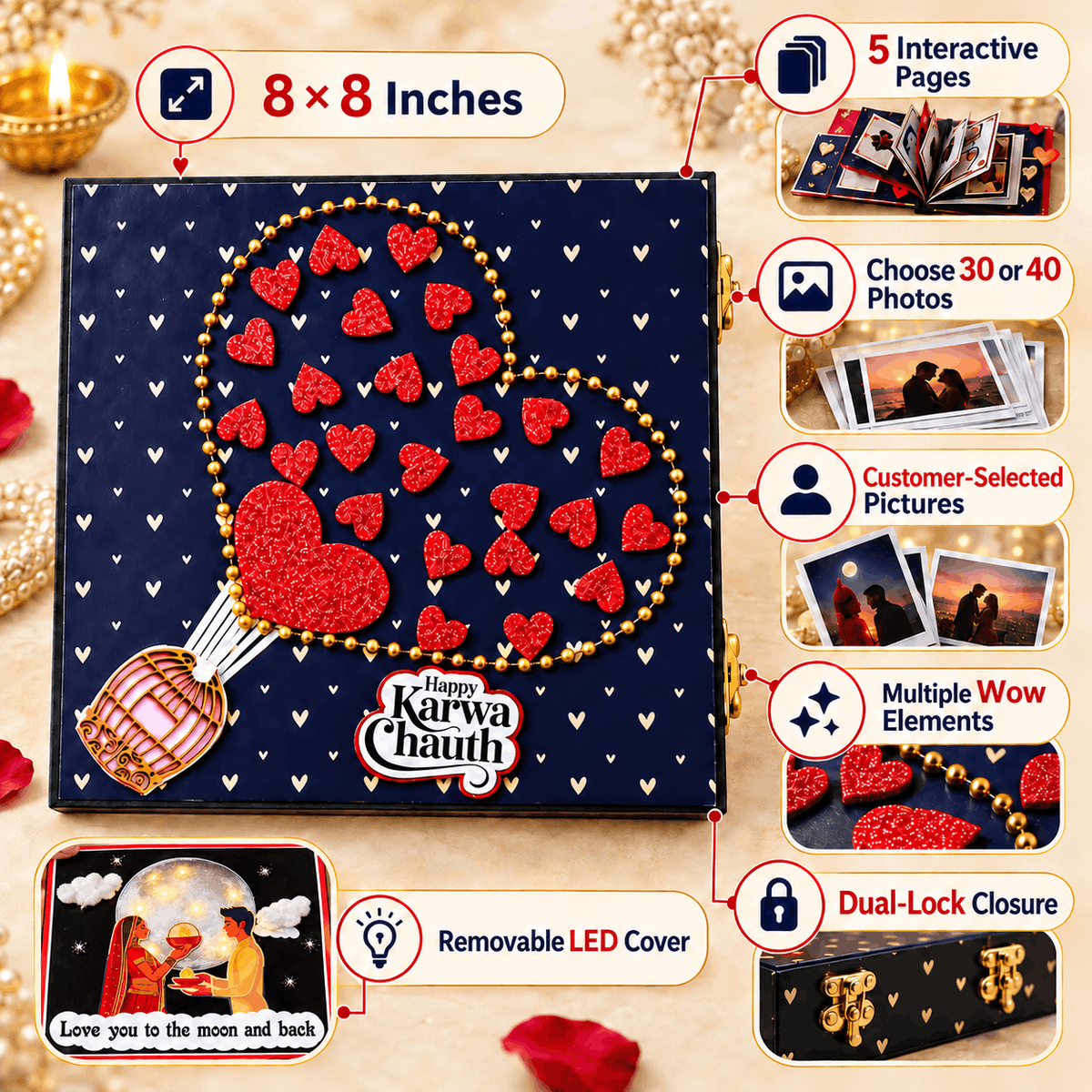 Gorgeous LED Album For Karwa Chauth