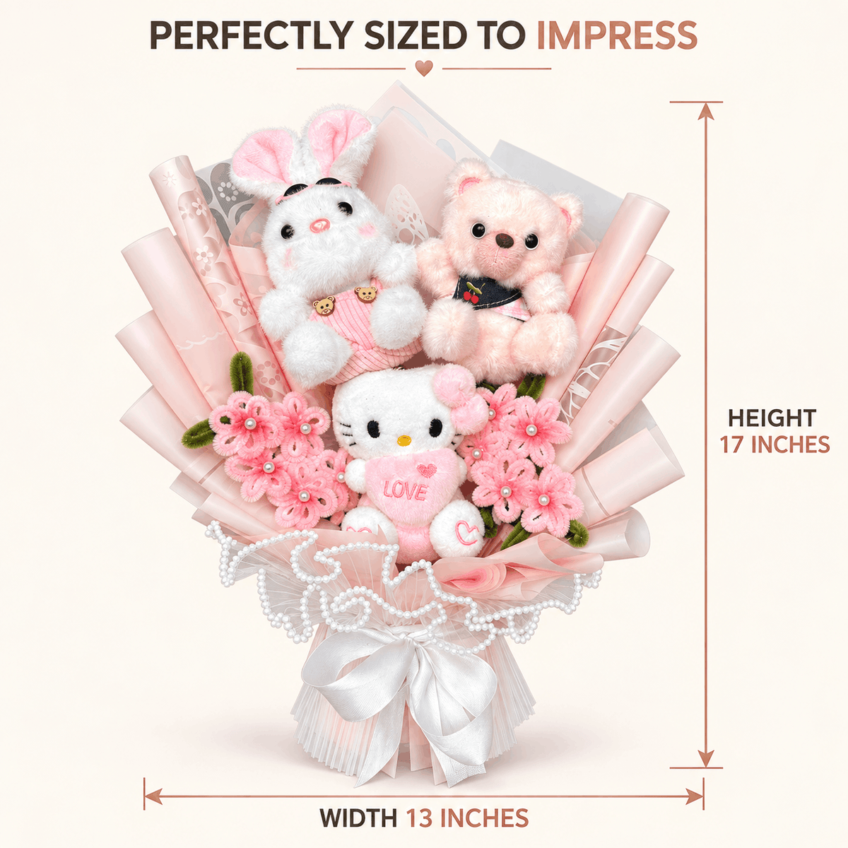 Handcrafted Cute Plushie Bouquet