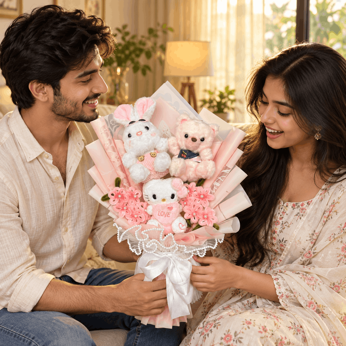 Handcrafted Cute Plushie Bouquet