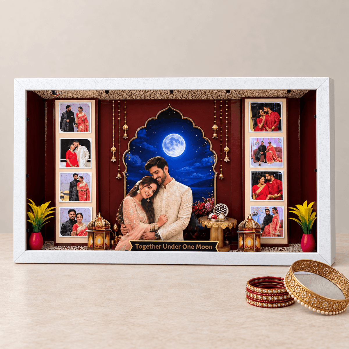 Stunning 3D Big Size Miniature Frame For Karwa Chauth
