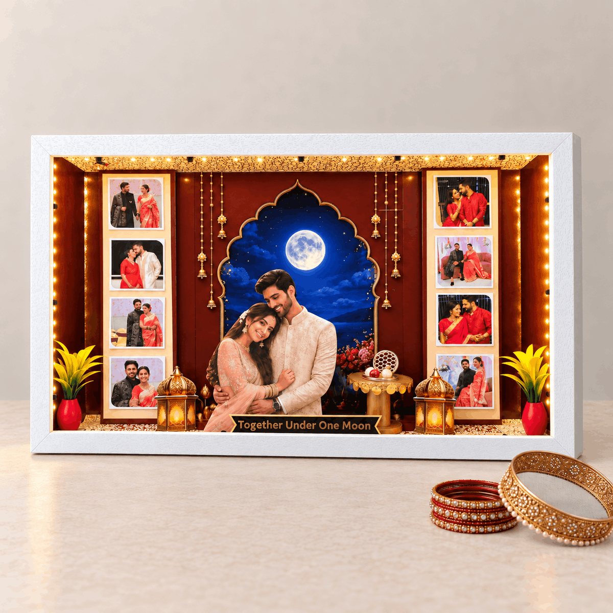 Stunning 3D Big Size Miniature Frame For Karwa Chauth