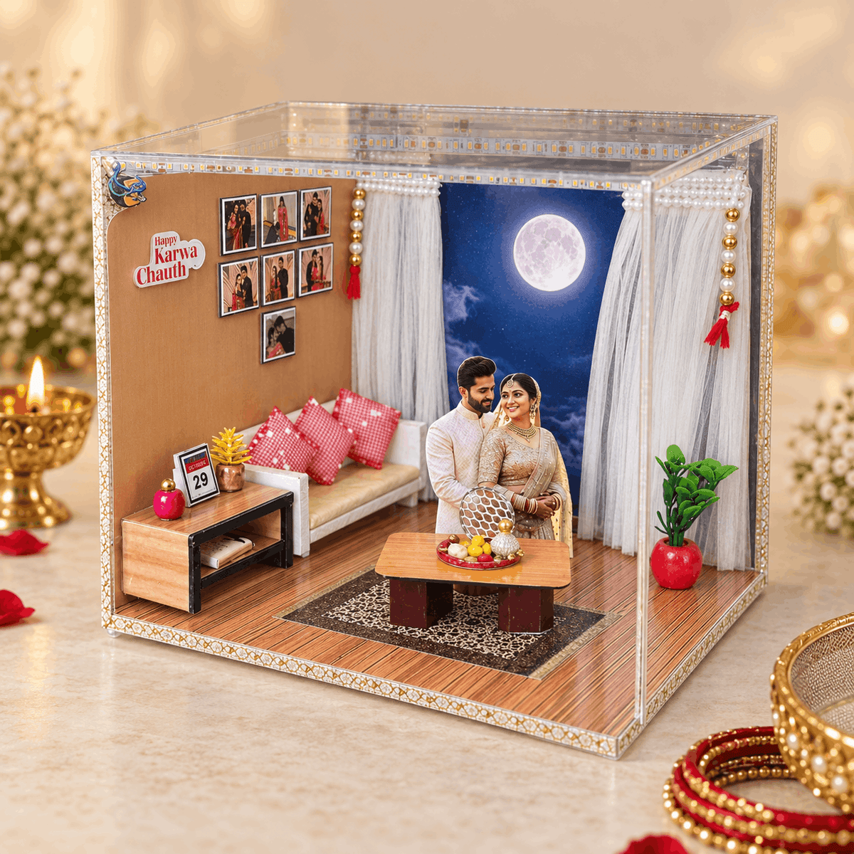 Beautiful Karwa Chauth Special Room Miniature