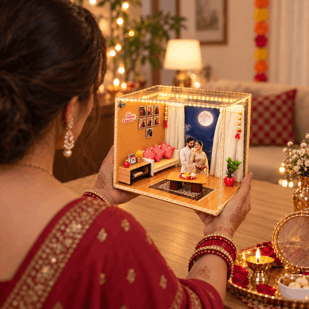 Beautiful Karwa Chauth Special Room Miniature
