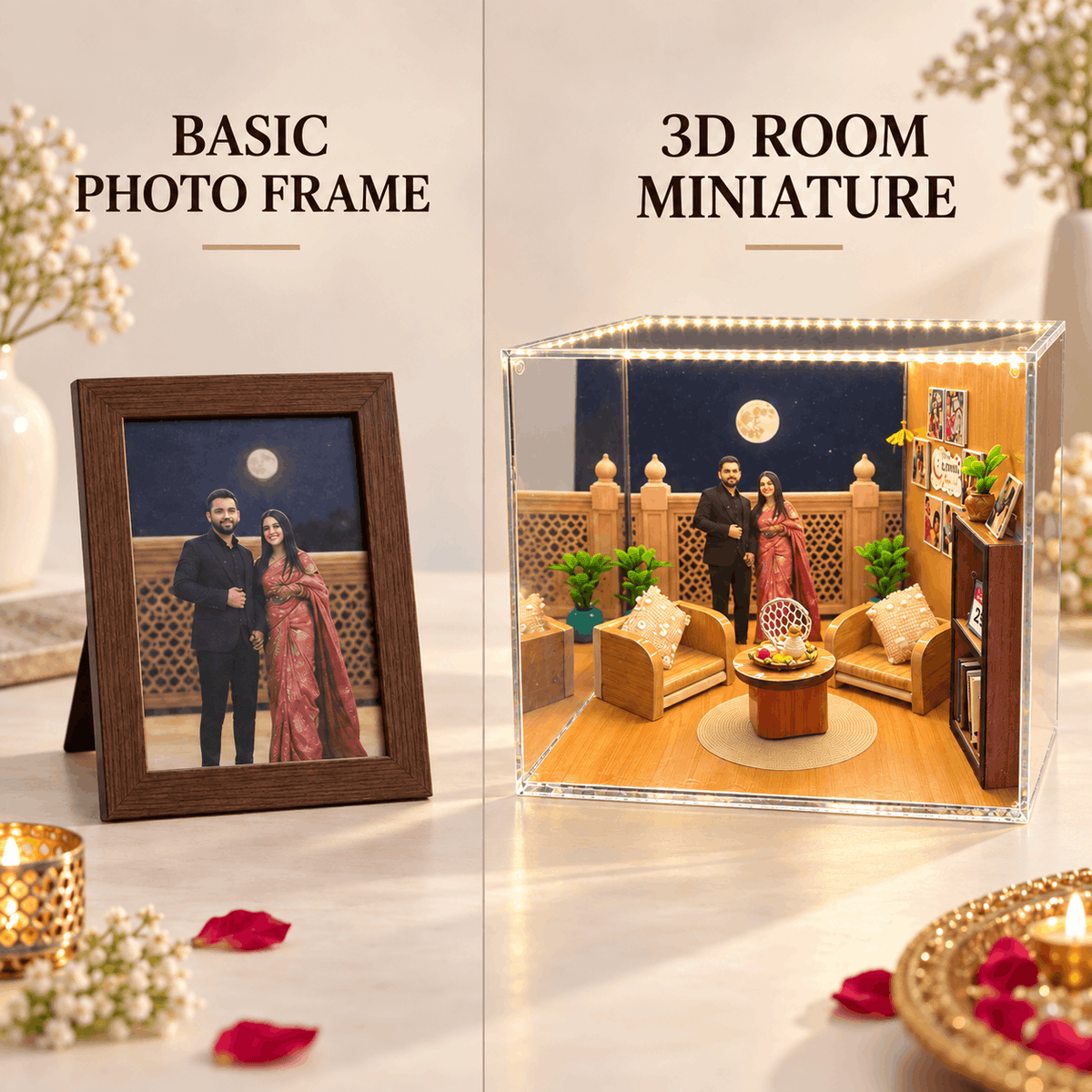 3D Room Miniature Frame For Karwa Chauth