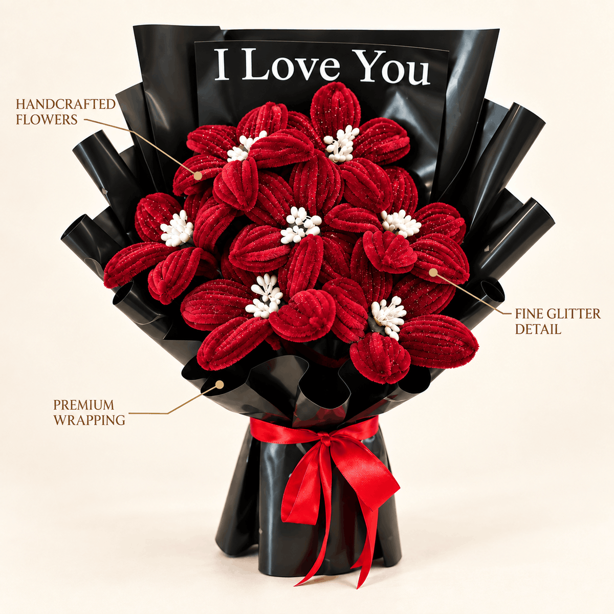 Beautiful Handcrafted Forever Flower Bouquet
