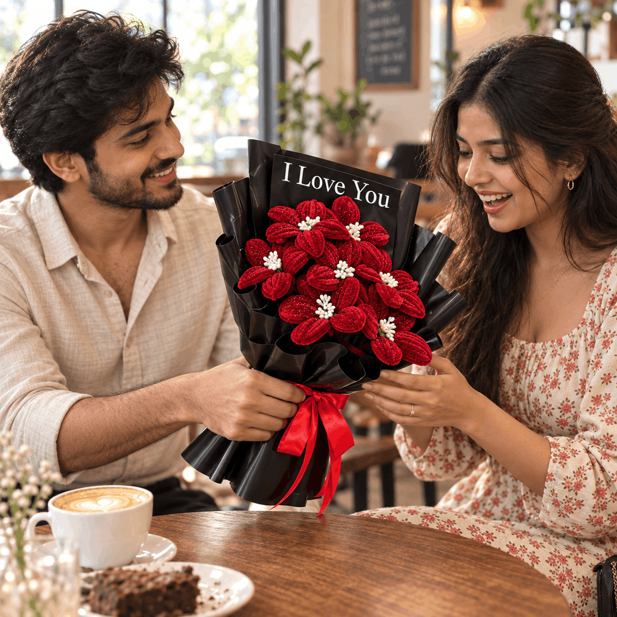 Beautiful Handcrafted Forever Flower Bouquet