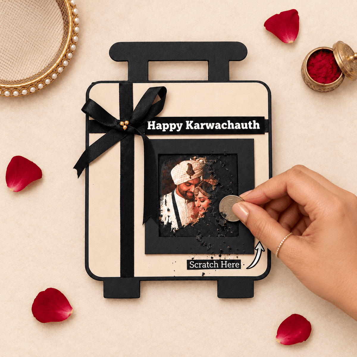 "Scratch & Reveal" Karwa Chauth Photo Album