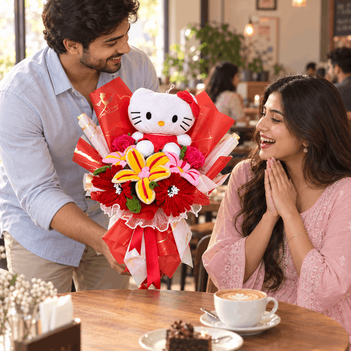 Hello Kitty Handcrafted Flower Bouquet