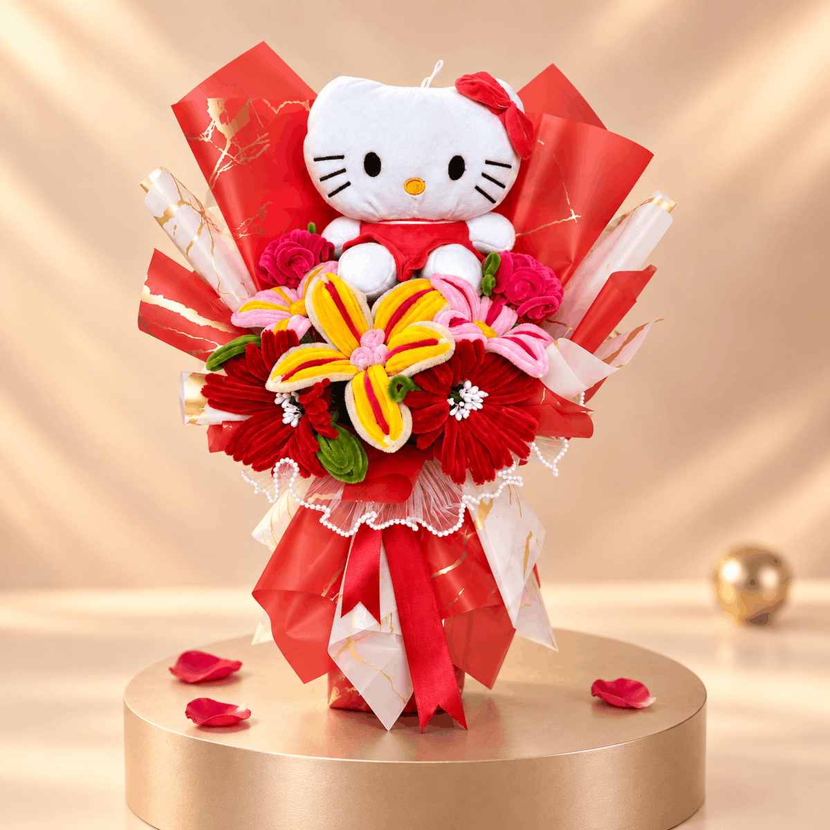 Hello Kitty Handcrafted Flower Bouquet
