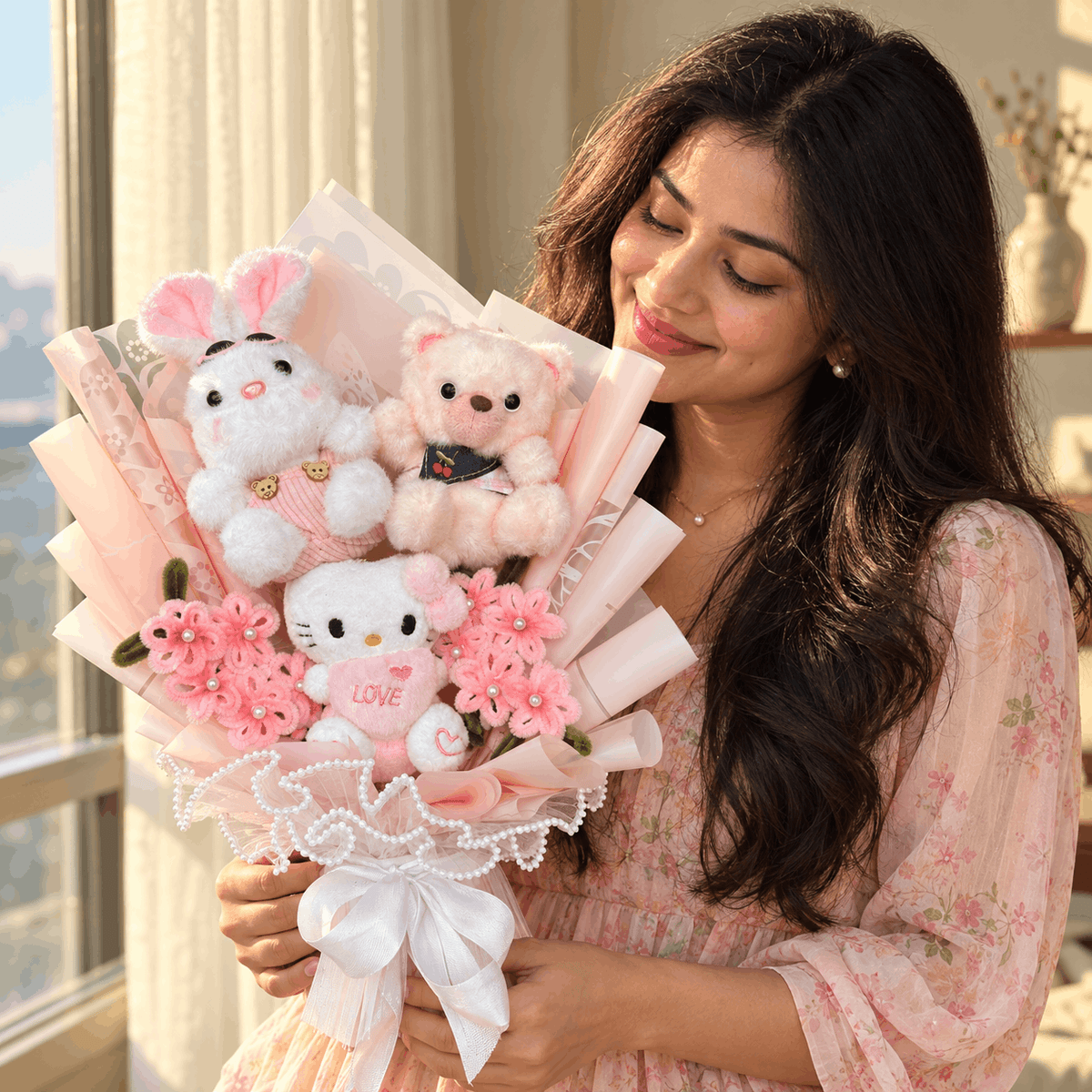 Handcrafted Cute Plushie Bouquet