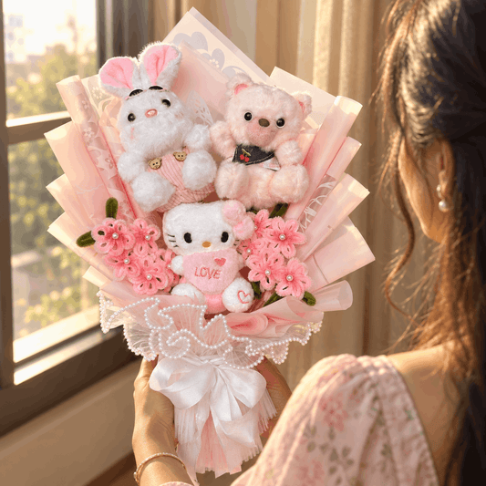 Handcrafted Cute Plushie Bouquet