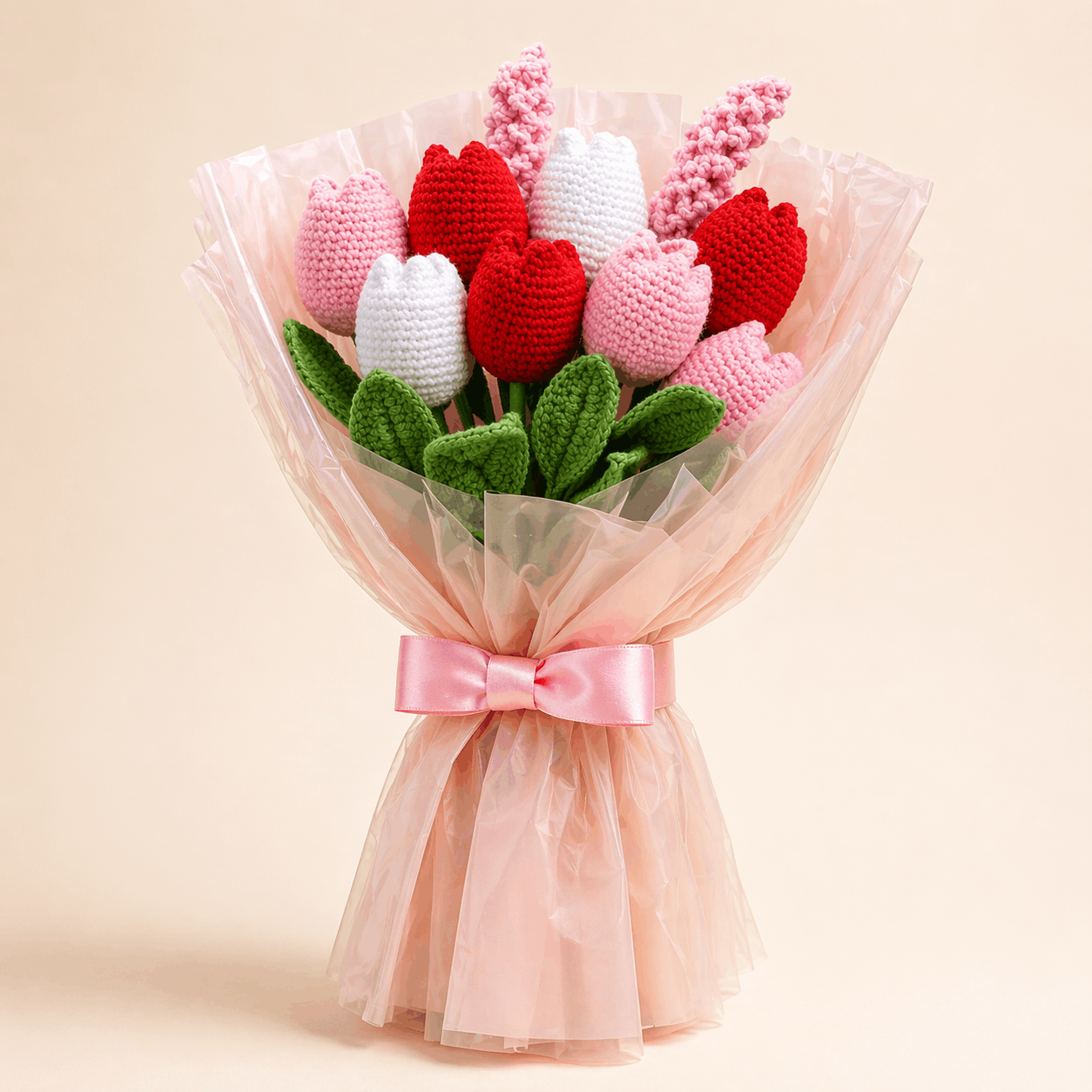 Beautiful Crochet Tulip Bouquet