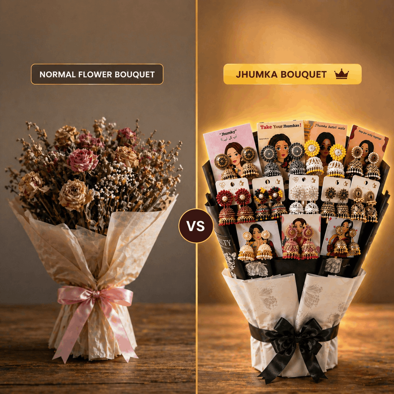 The Ultimate Jhumka Bouquet