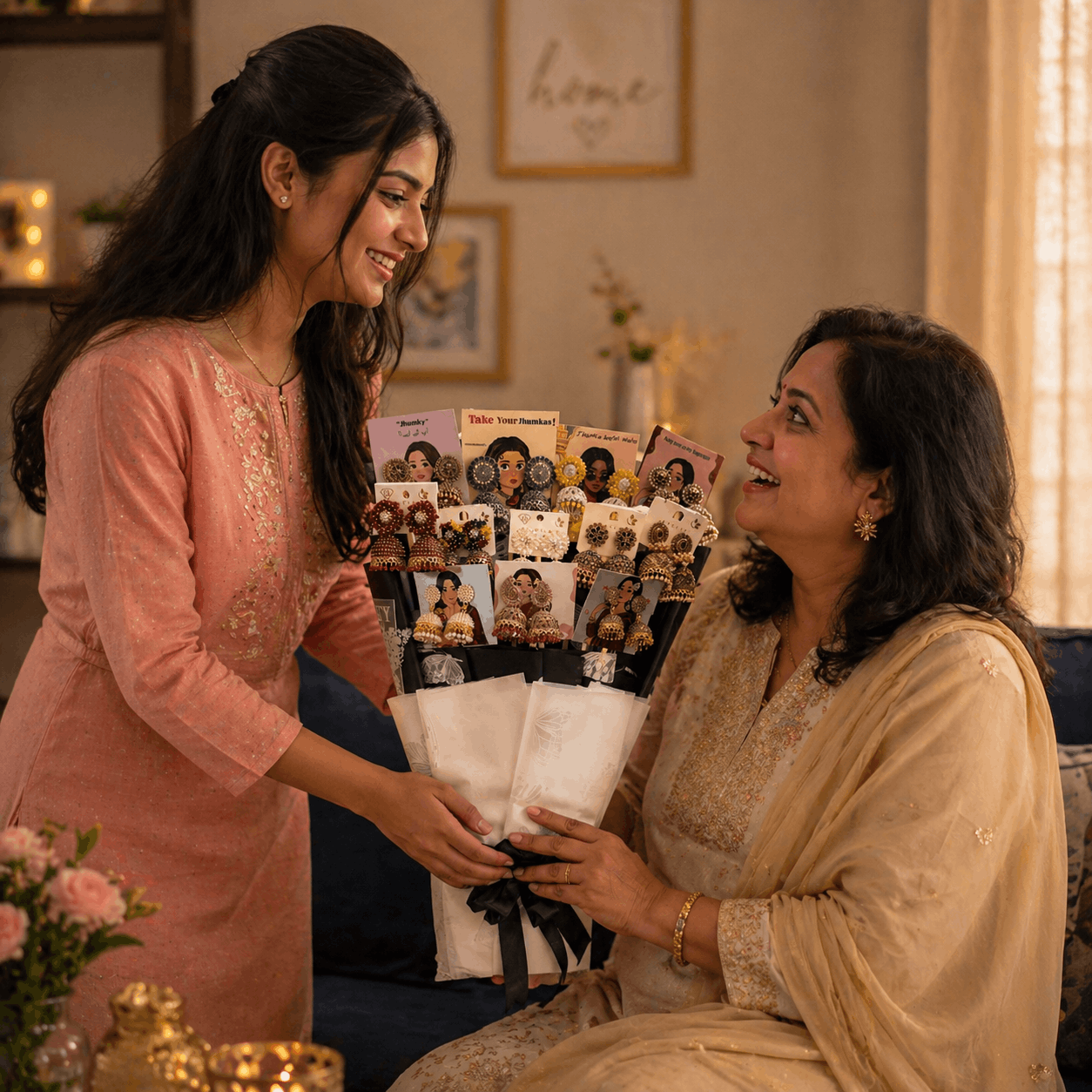 Mom’s Favourite Jhumka Bouquet – 12 Stunning Pairs