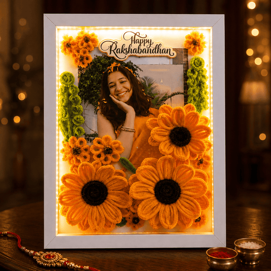 Beautiful Floral Frame For Raksha Bandhan